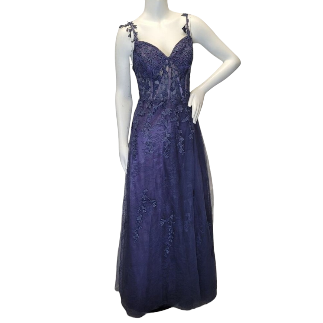 Indigo Vine Corset Dress