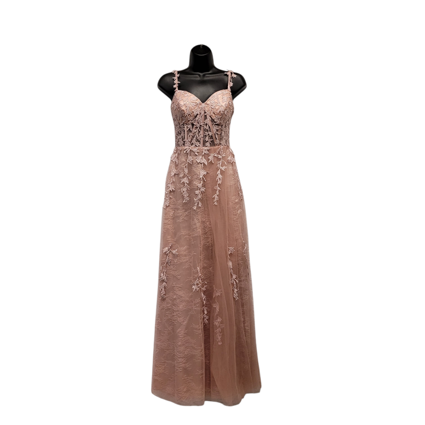 Light Ballet Pink Vine Corset Dress