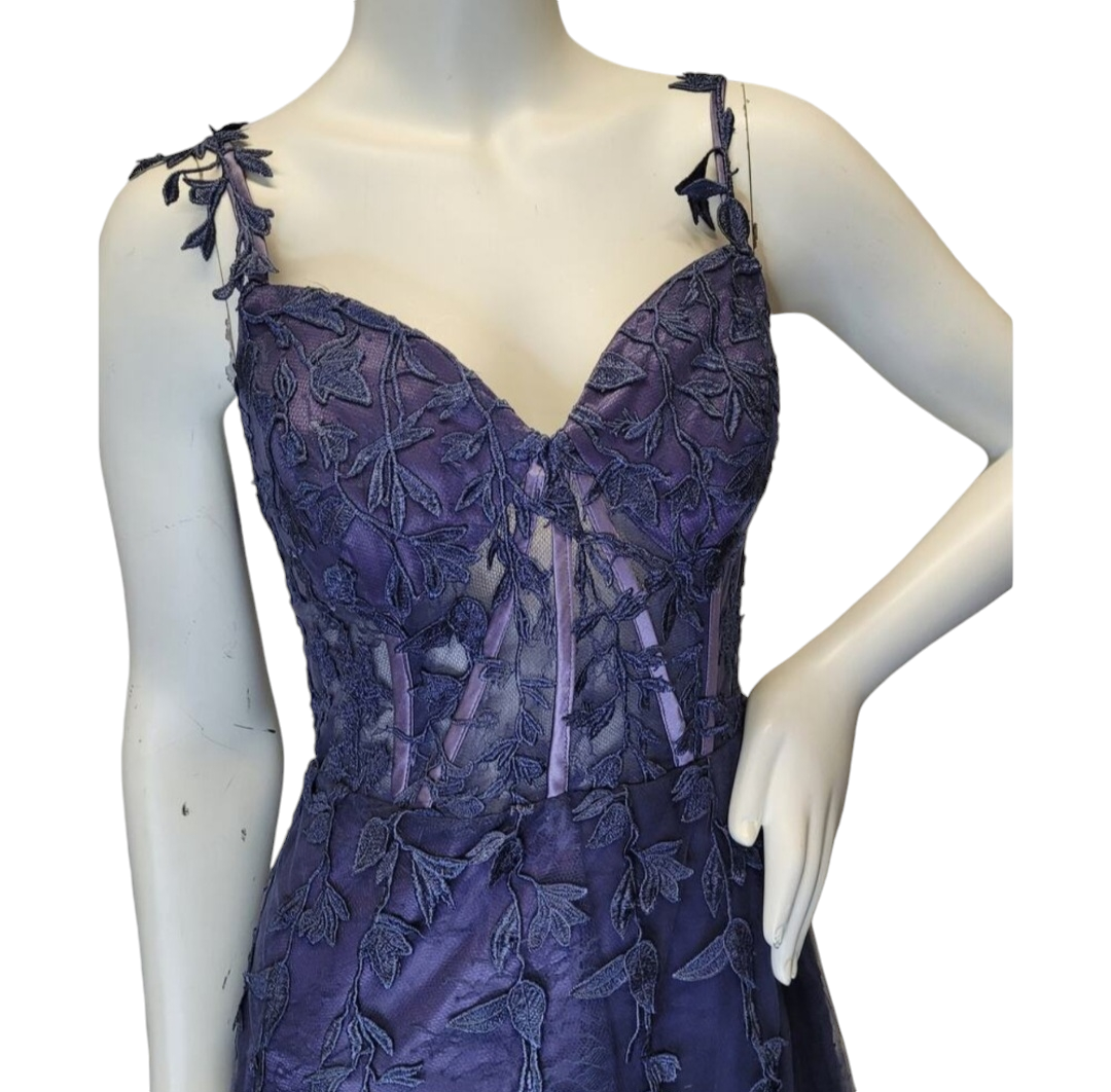 Indigo Vine Corset Dress