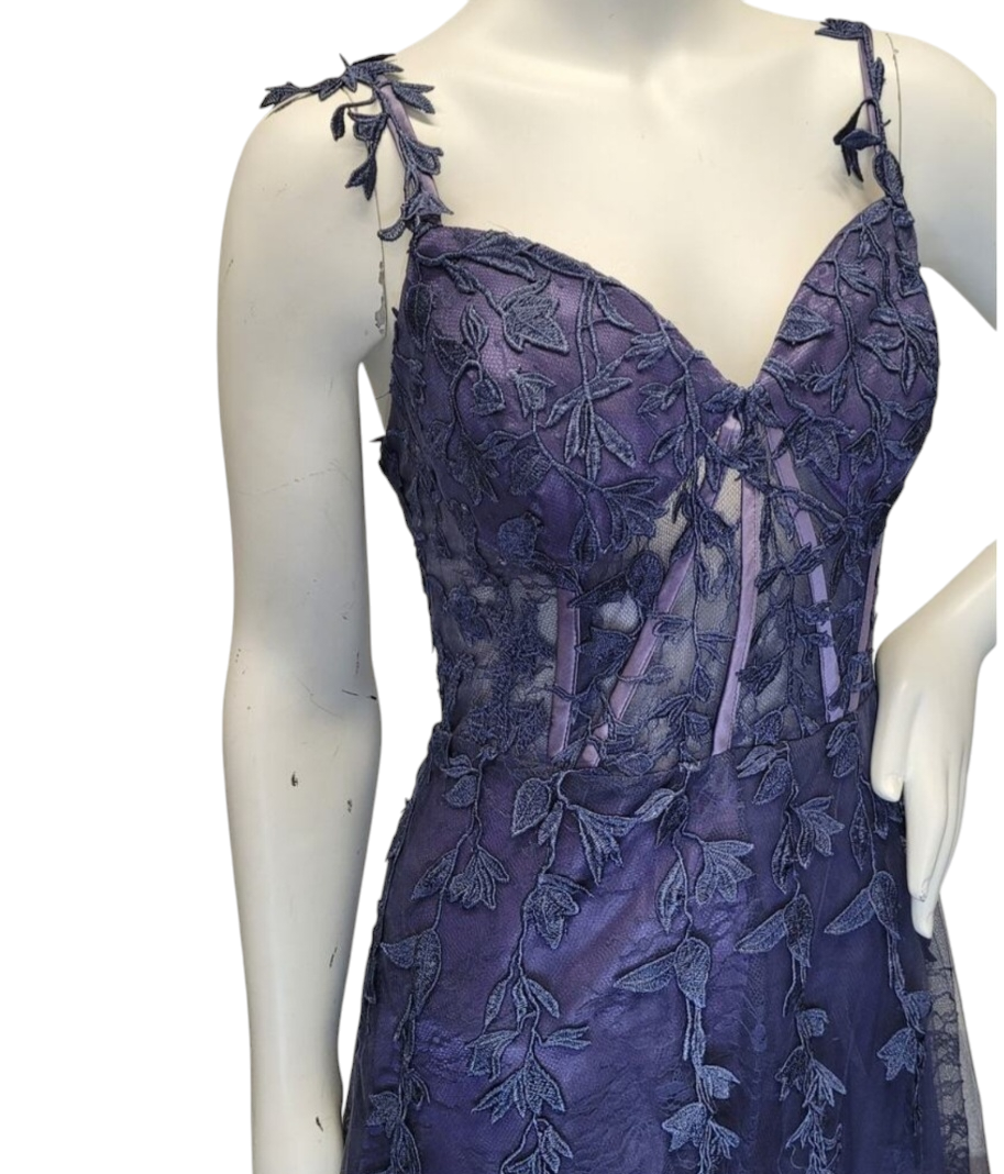 Indigo Vine Corset Dress