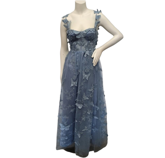 Periwinkle Blue Butterfly Dress