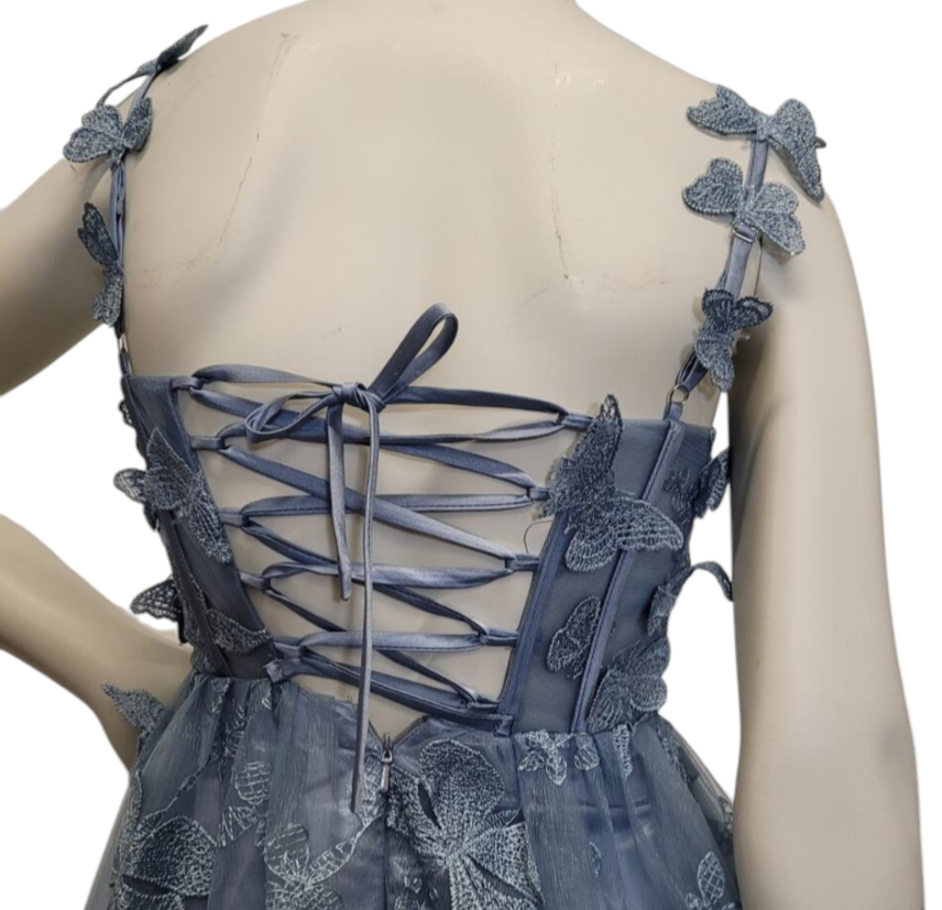 Periwinkle Blue Butterfly Dress