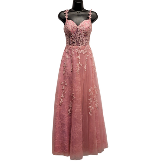 Dusty Rose Pink Bridesmaid Dress