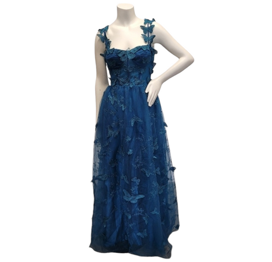 Teal Butterfly Dress