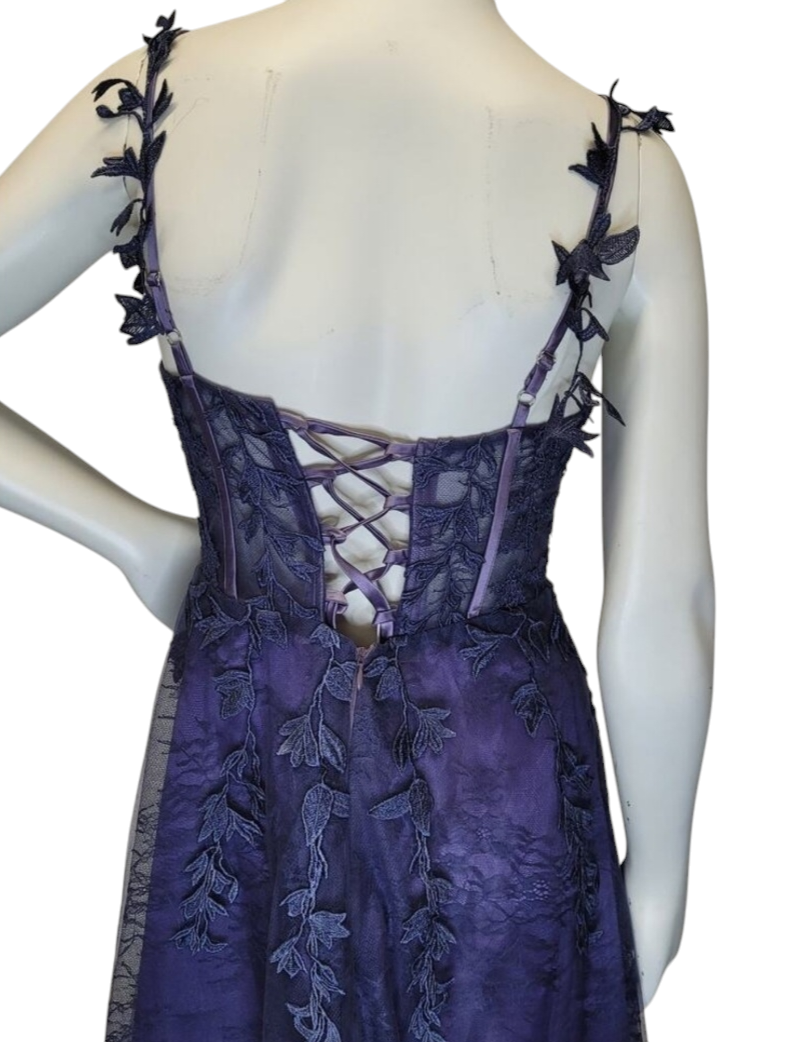 Indigo Vine Corset Dress