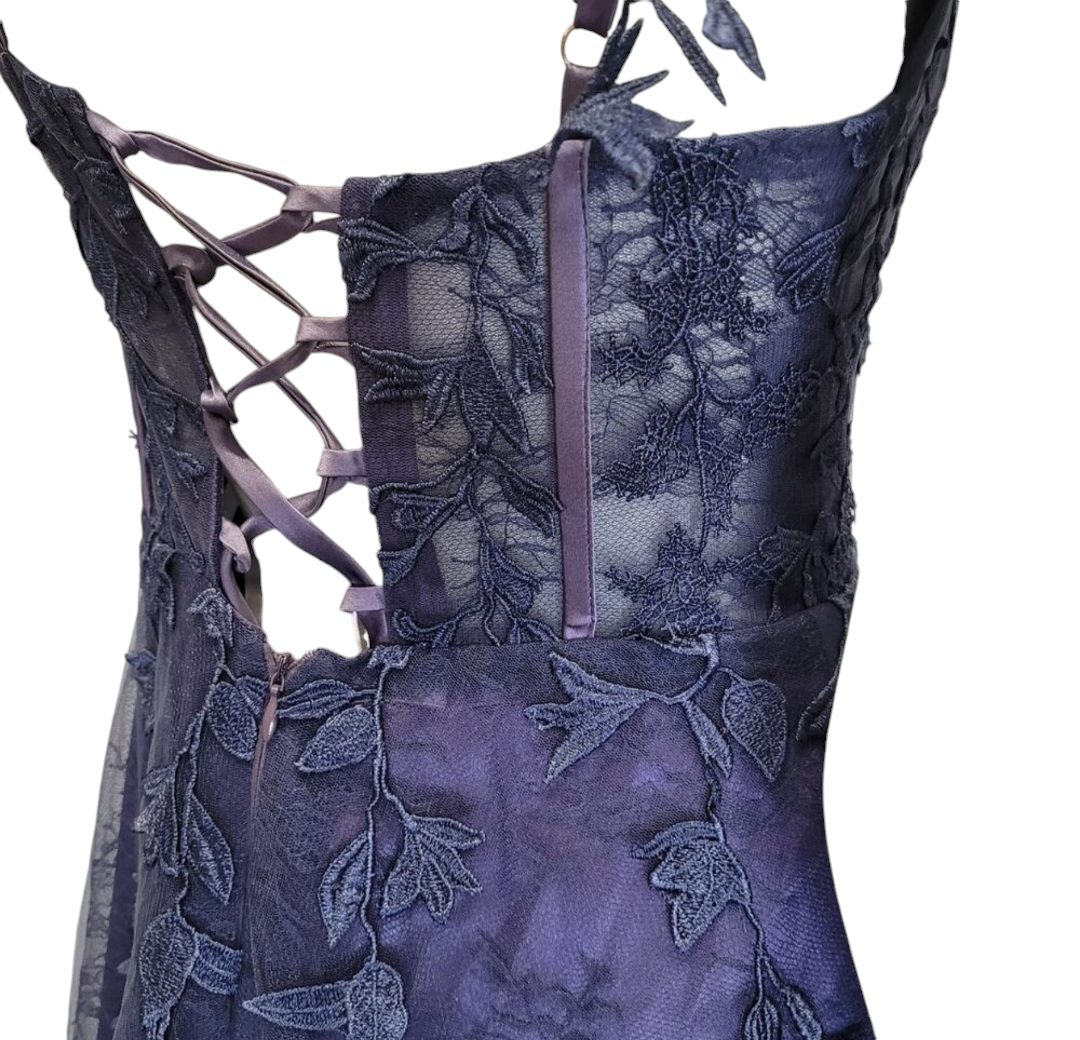 Indigo Vine Corset Dress