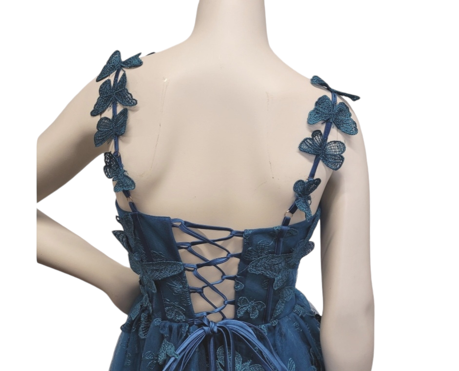 Teal Butterfly Dress