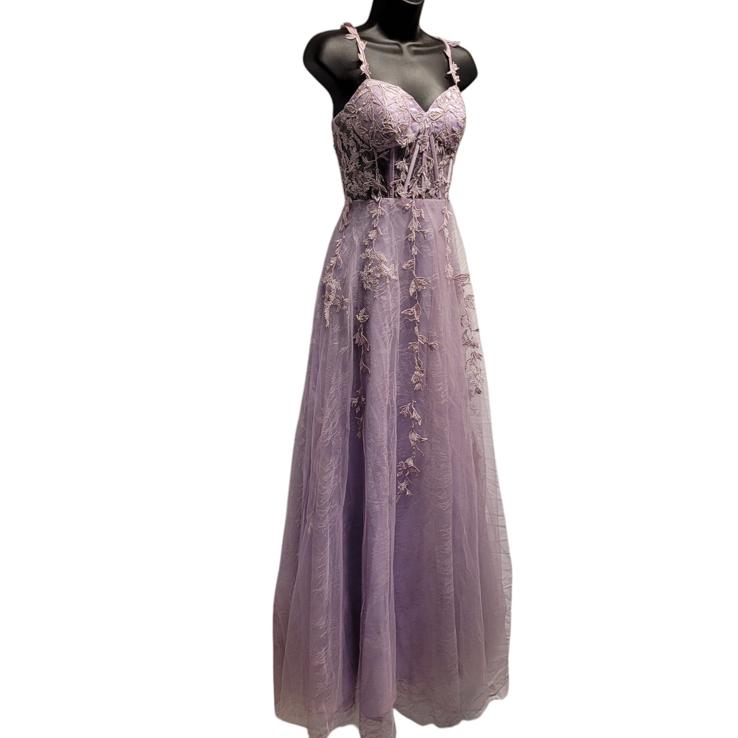 Lavender Vine Corset Dress
