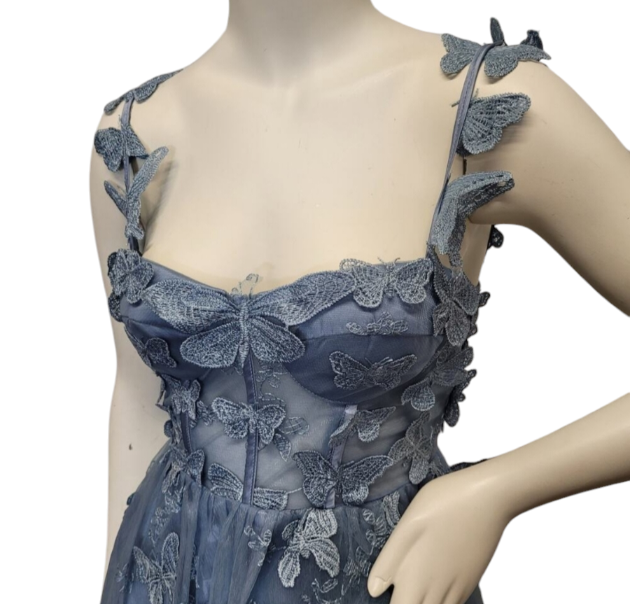 Periwinkle Blue Butterfly Dress