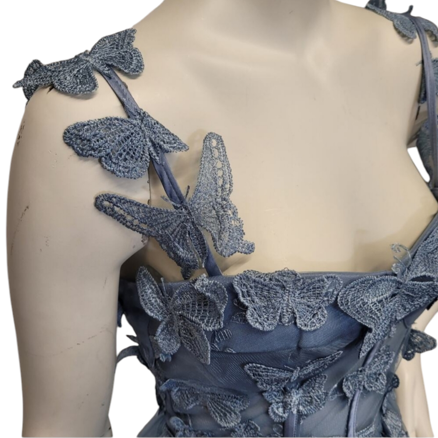 Periwinkle Blue Butterfly Dress