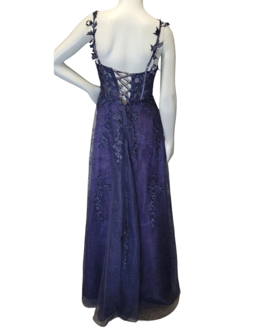 Indigo Vine Corset Dress